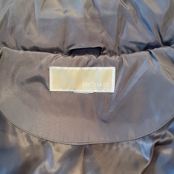 NWOT Michael Kors fur trim hooded puffer jacket - Picture 6 of 6
